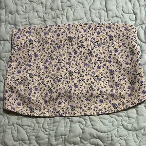 Pink Tan Bubble Mini Crop Top for Cocktail